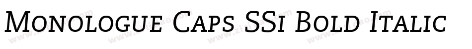 Monologue Caps SSi Bold Italic Small Caps字体转换